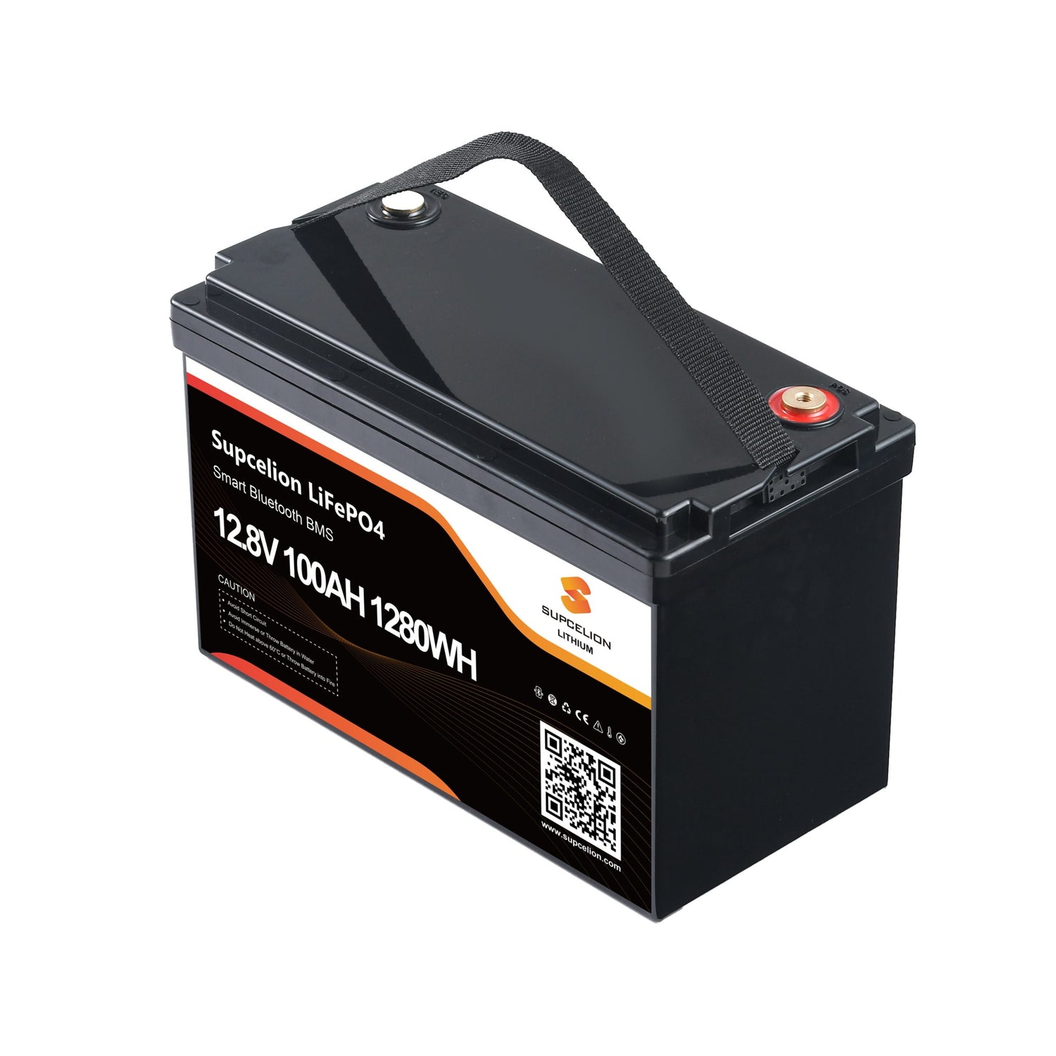 Supcelion 12.8V 100Ah Lithium Battery with Bluetooth