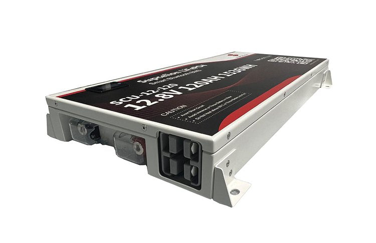 SUPCELION 12.8V 120Ah Slimline Lithium Battery with Bluetooth and LCD