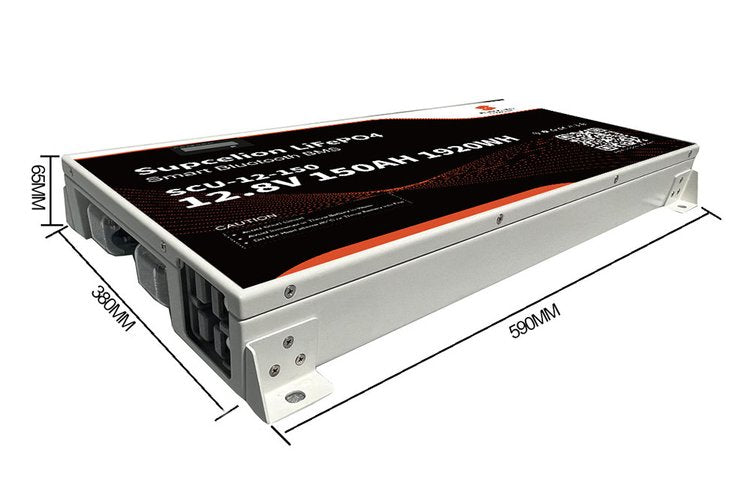 Supcelion 12.8V150Ah Slimline Lithium Battery with Bluetooth