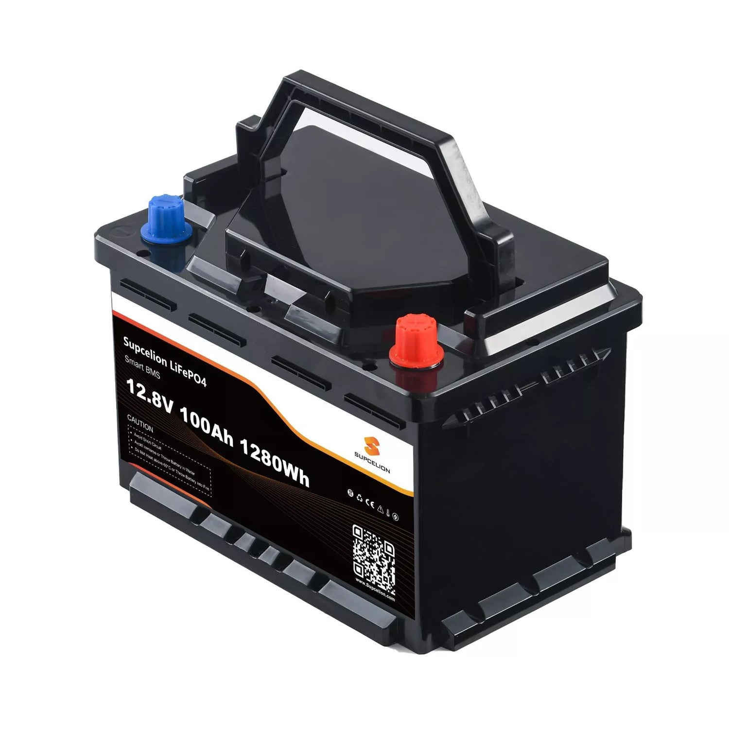 Supcelion 12.8V 100Ah Lithium Battery with Bluetooth