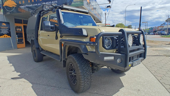 LandCruiser 79 Series ute after a coilover suspension upgrade
