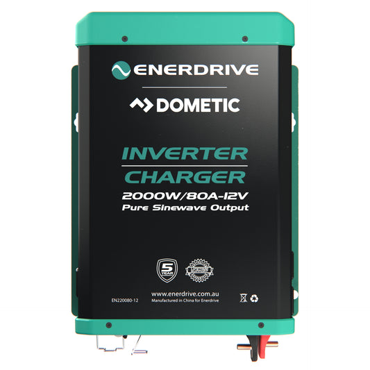 ENERDRIVE 2000W/80A 12V INVERTER CHARGER