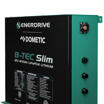 ENERDRIVE B-TEC 12V 400Ah SLIMLINE LITHIUM BATTERY EPL-400BTM-12V