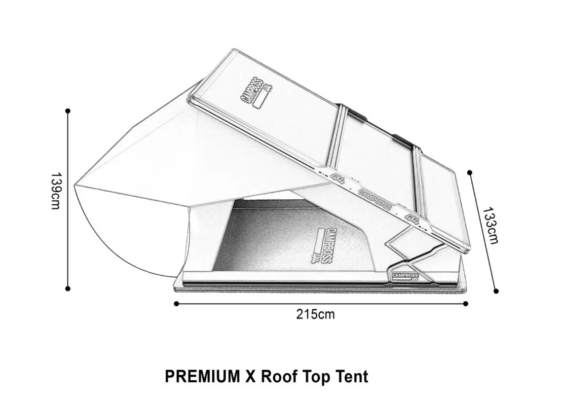 CAMPBOSS PREMUIM X ROOFTOP TENT