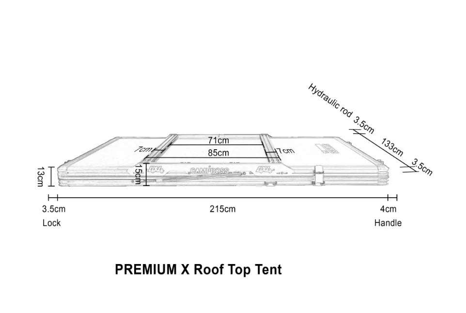 CAMPBOSS PREMUIM X ROOFTOP TENT