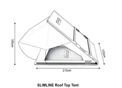 CAMPBOSS SLIMLINE ROOFTOP TENT