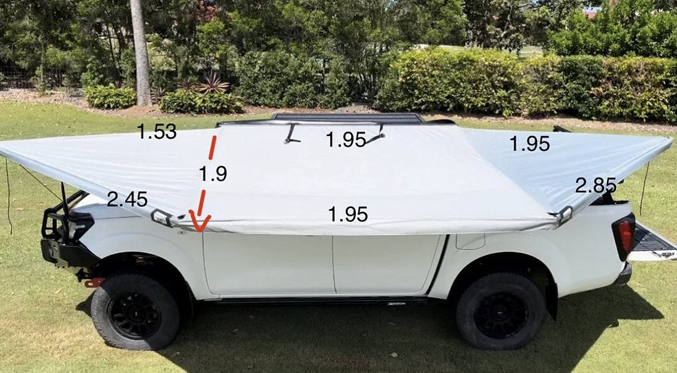 OUTBACK TOURER 180 AWNING WITH LIGHTS