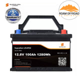 Supcelion 12.8V 100Ah Lithium Battery with Bluetooth
