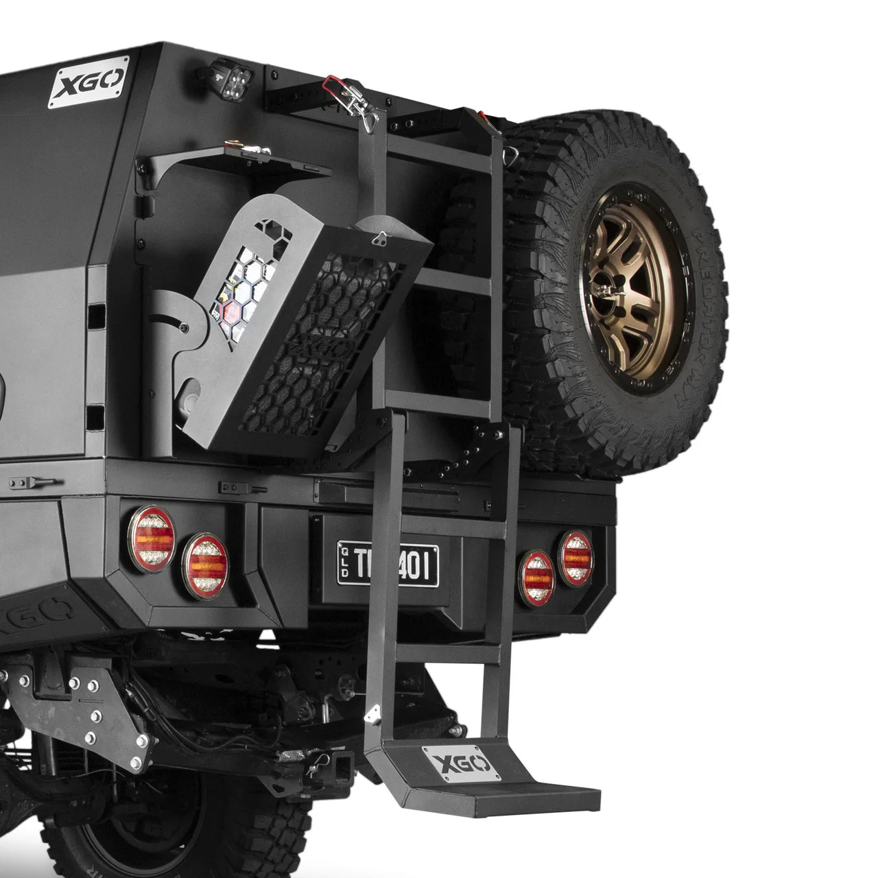 TERALUME XGO™ Aluminium Folding Ladder suit Canopy – ROAM OFFROAD